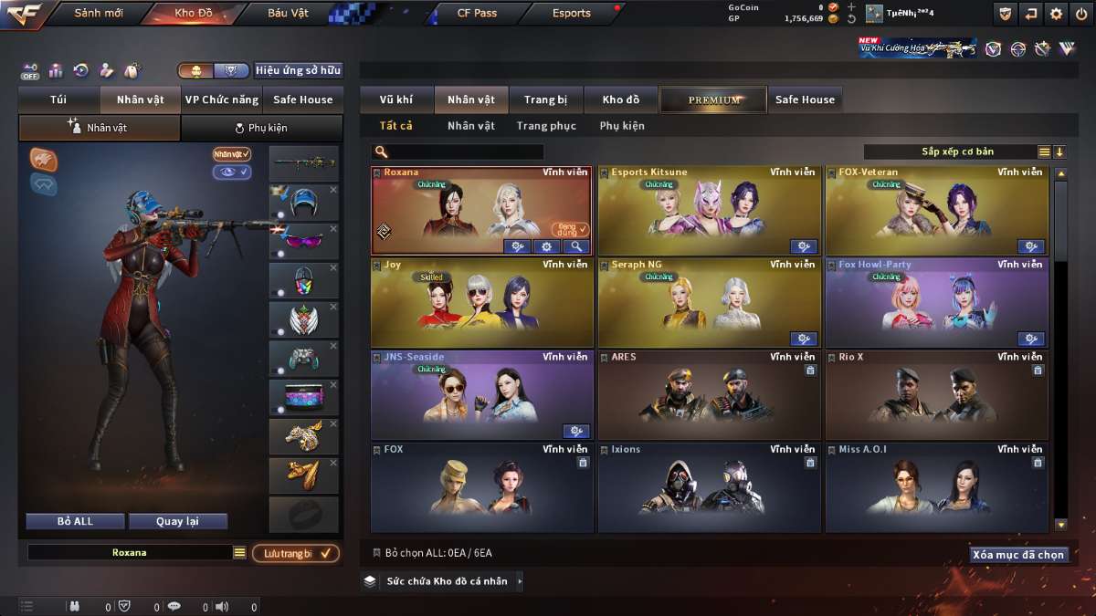 shop acc cf uy tin gia re